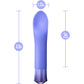 Oh My Gem Enrapture Rechargeable Waterproof Silicone Warming Clitoral Vibrator By Blush - Tanzanite