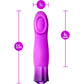 Oh My Gem Charm Rechargeable Waterproof Silicone Warming Vibrator By Blush - Amethyst