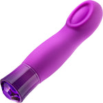 Oh My Gem Charm Rechargeable Waterproof Silicone Warming Vibrator By Blush - Amethyst