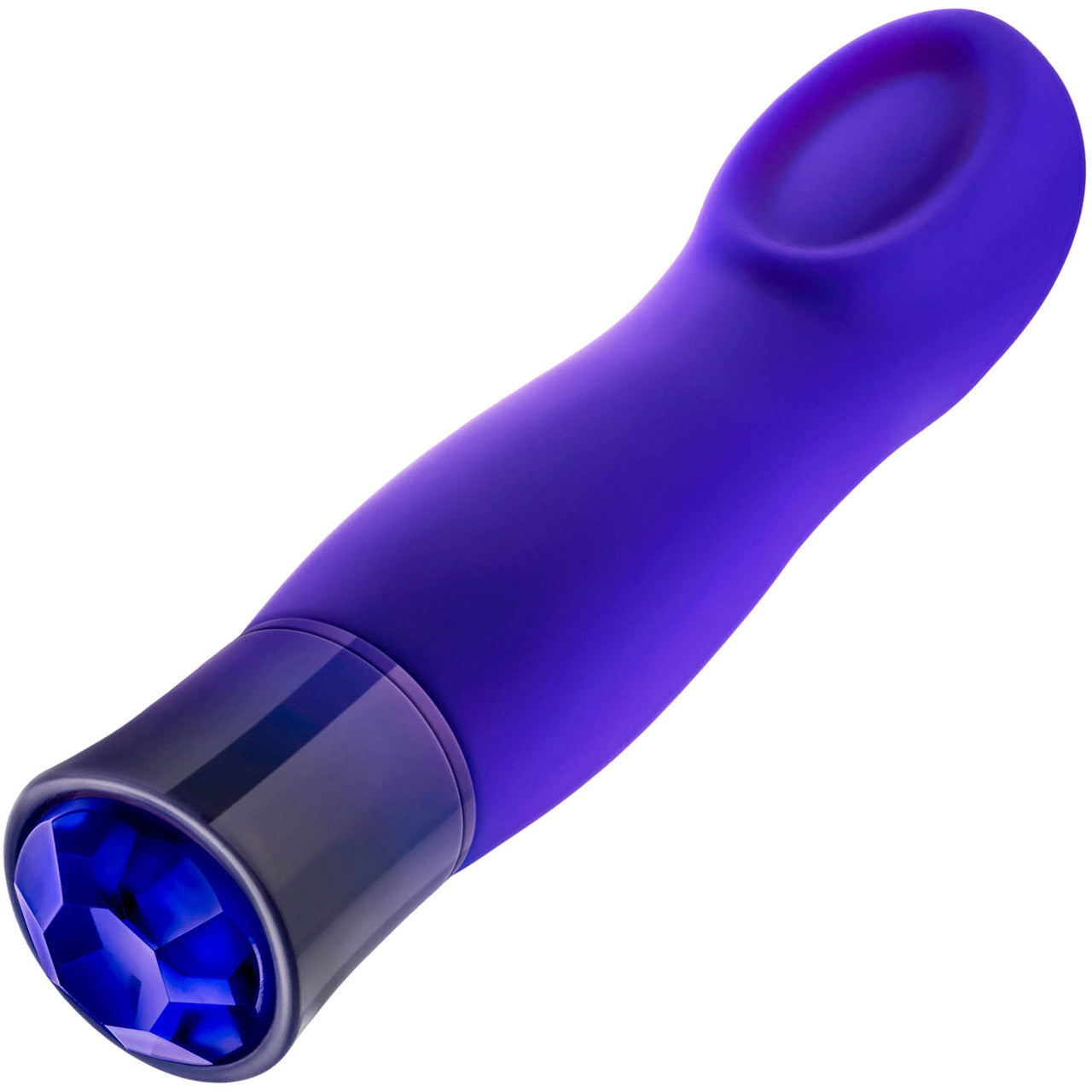 Oh My Gem Mystery Rechargeable Waterproof Silicone Warming Vibrator By Blush - Sapphire