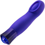 Oh My Gem Mystery Rechargeable Waterproof Silicone Warming Vibrator By Blush - Sapphire