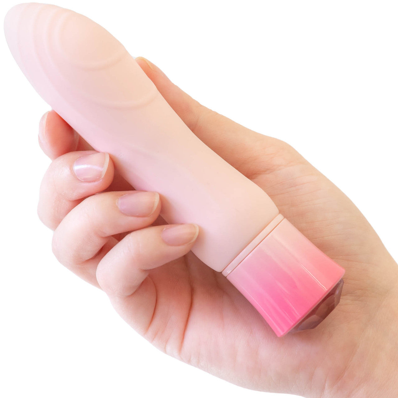 Oh My Gem Elegant Rechargeable Waterproof Silicone Warming Vibrator By Blush - Morganite Pink