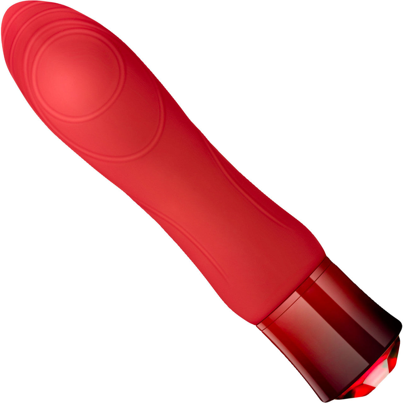 Oh My Gem Desire Rechargeable Waterproof Silicone Warming Vibrator By Blush - Ruby