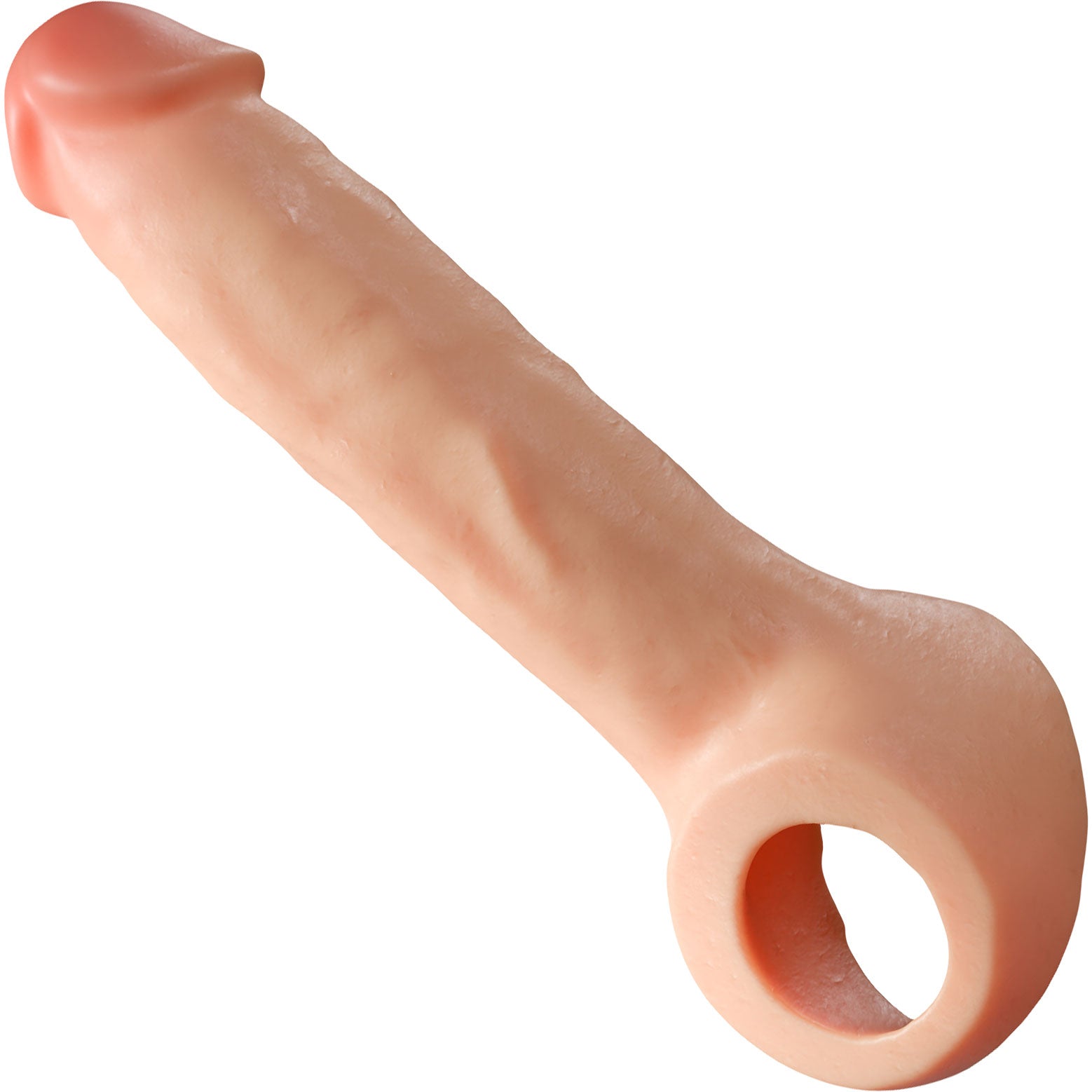 Performance Plus Silicone Realistic Penis Extender Sleeve With Ball Strap By Blush