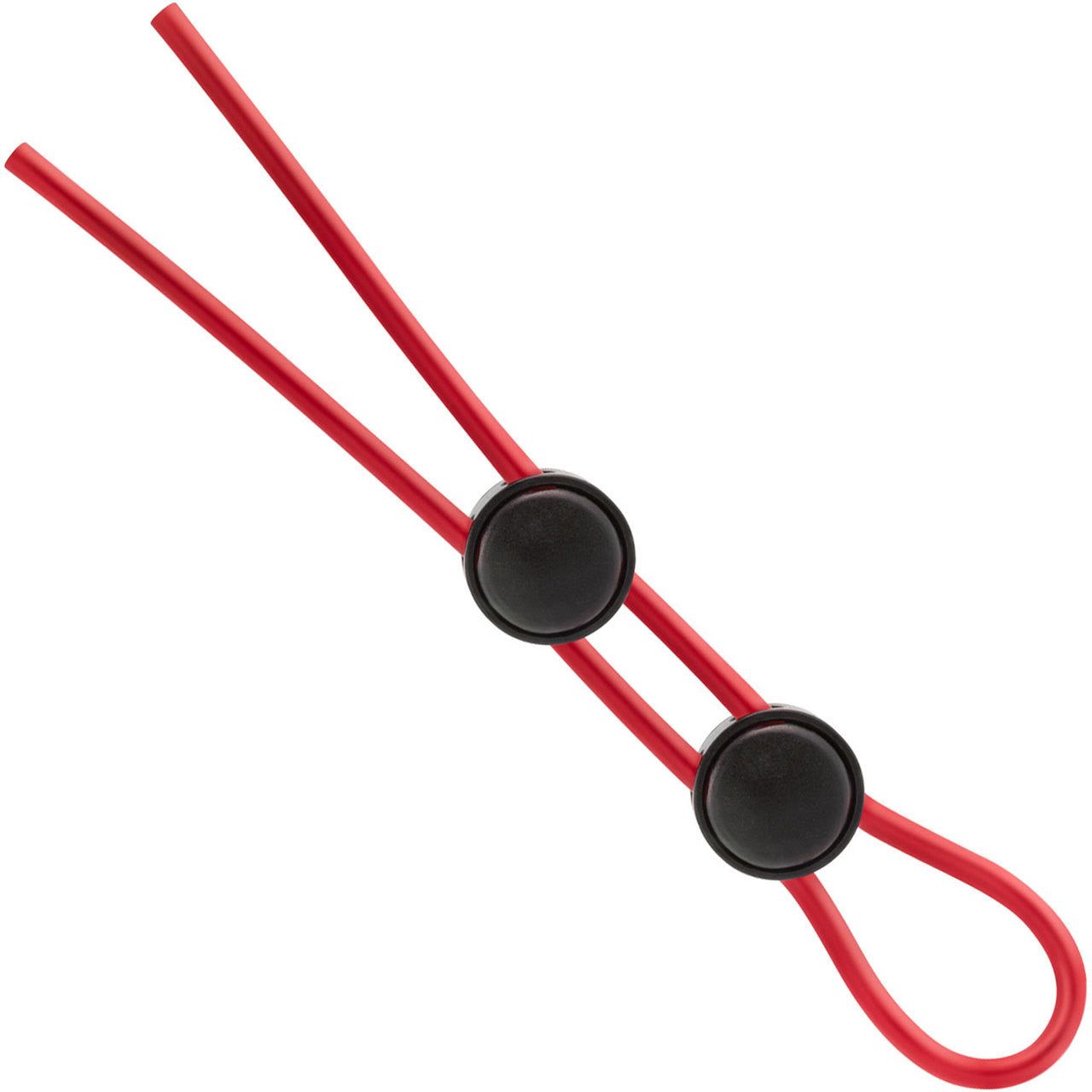 Stay Hard Silicone Double Loop Cock Ring By Blush Novelties - Red