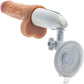 Dr. Skin Dr. Hammer 7" Thrusting, Gyrating, Vibrating & Warming Suction Cup Dildo With Handle & Remote By Blush - Vanilla