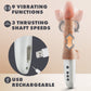 Dr. Skin Dr. Hammer 7" Thrusting, Gyrating, Vibrating & Warming Suction Cup Dildo With Handle & Remote By Blush - Vanilla