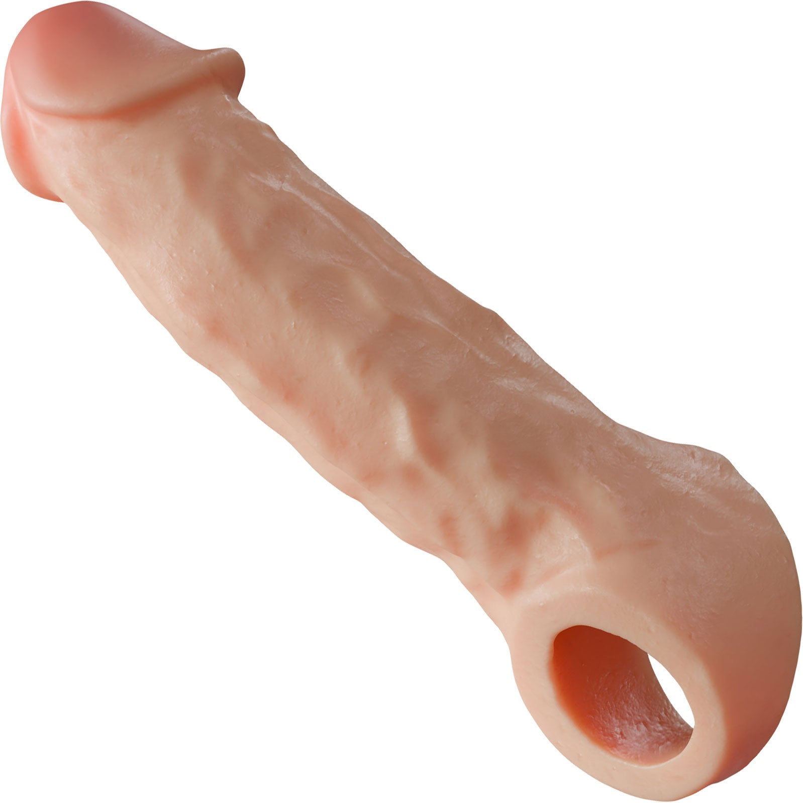 Performance Plus Silicone Realistic Penis Extender Sleeve With Ball Strap By Blush