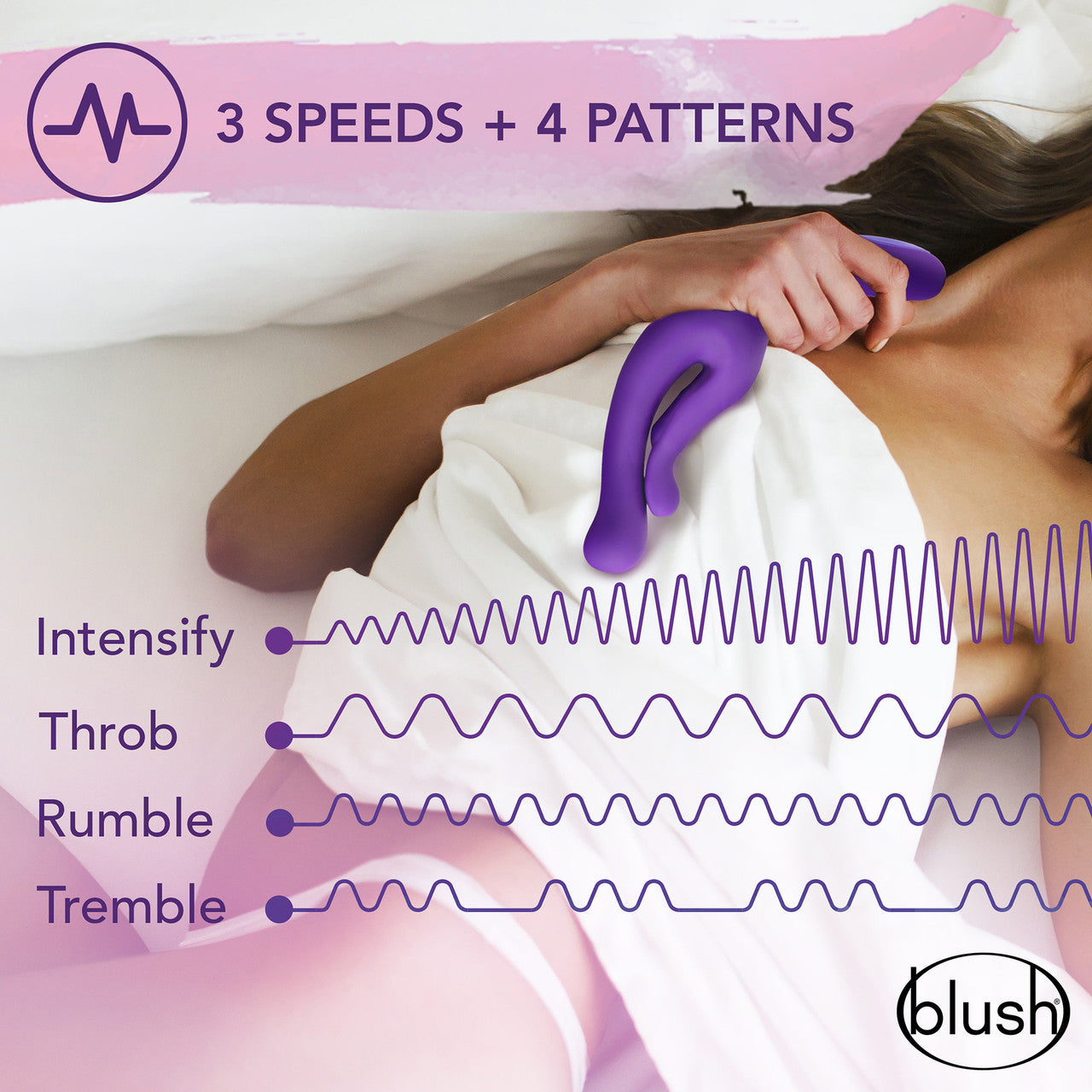 Wellness G Wave Waterproof Rechargeable Silicone Dual Stimulation Vibrator By Blush