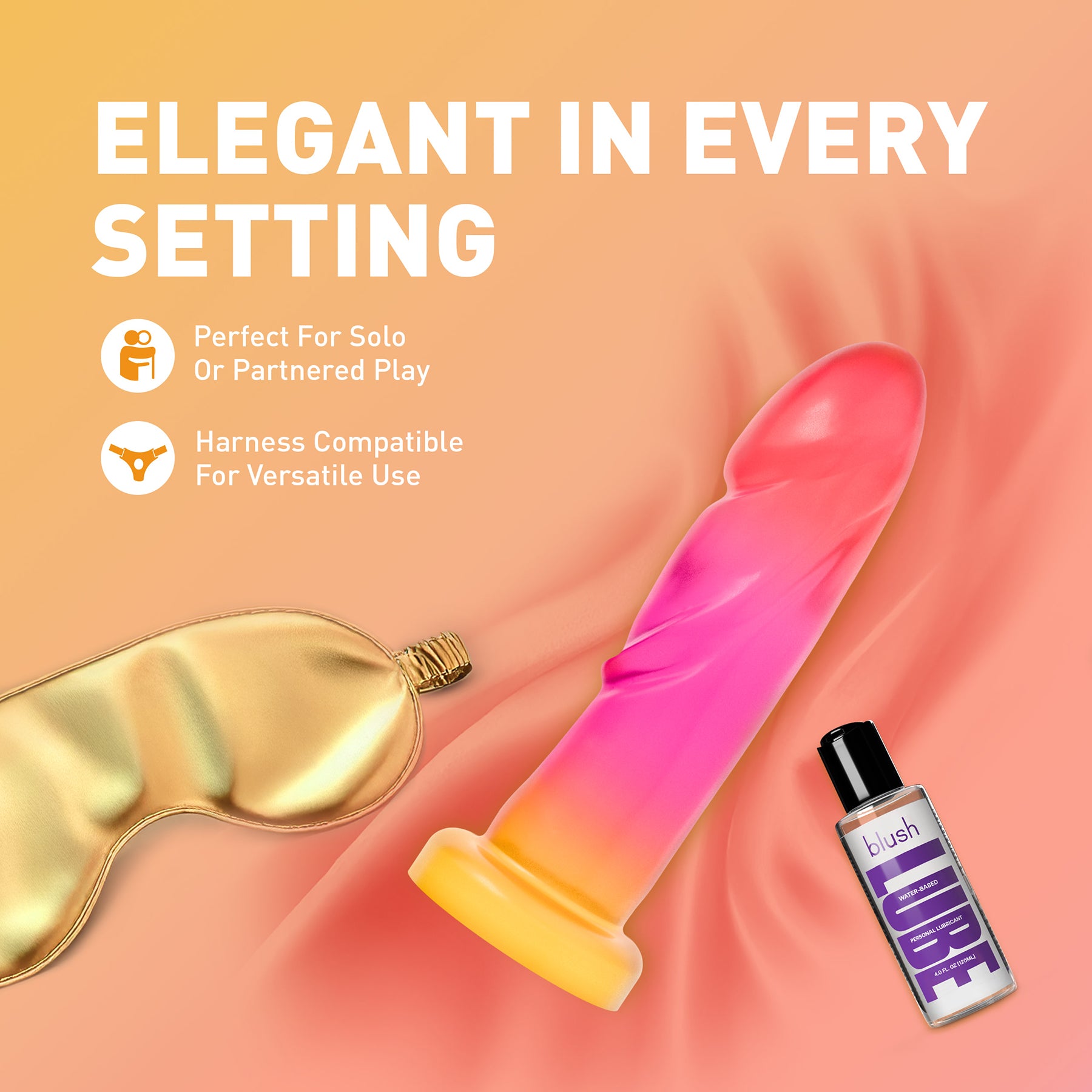 Avant Sunburst 7.5" Handcrafted Artisan Silicone Dildo