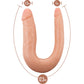 Dr. Skin Dr. Double 12.5" Realistic Silicone Mini Double Dildo By Blush - Vanilla