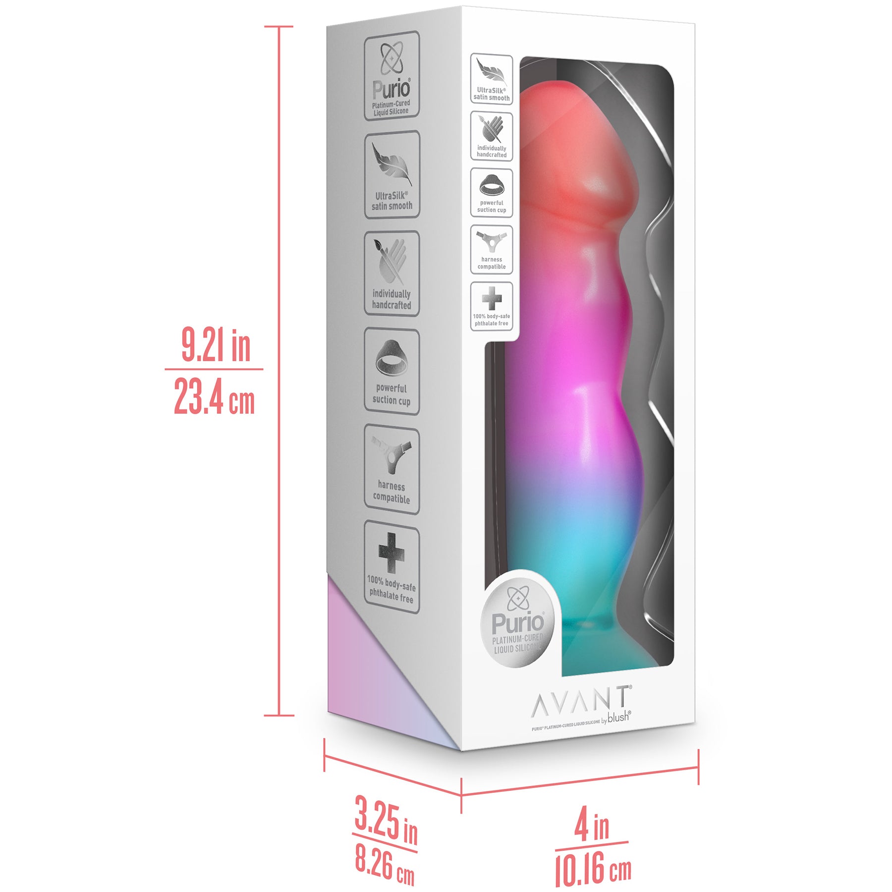 Avant Tropical 7.75" Handcrafted Artisan Silicone Dildo