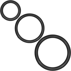 Performance VS4 Pure Premium Silicone Cock Rings By Blush Novelties - Black