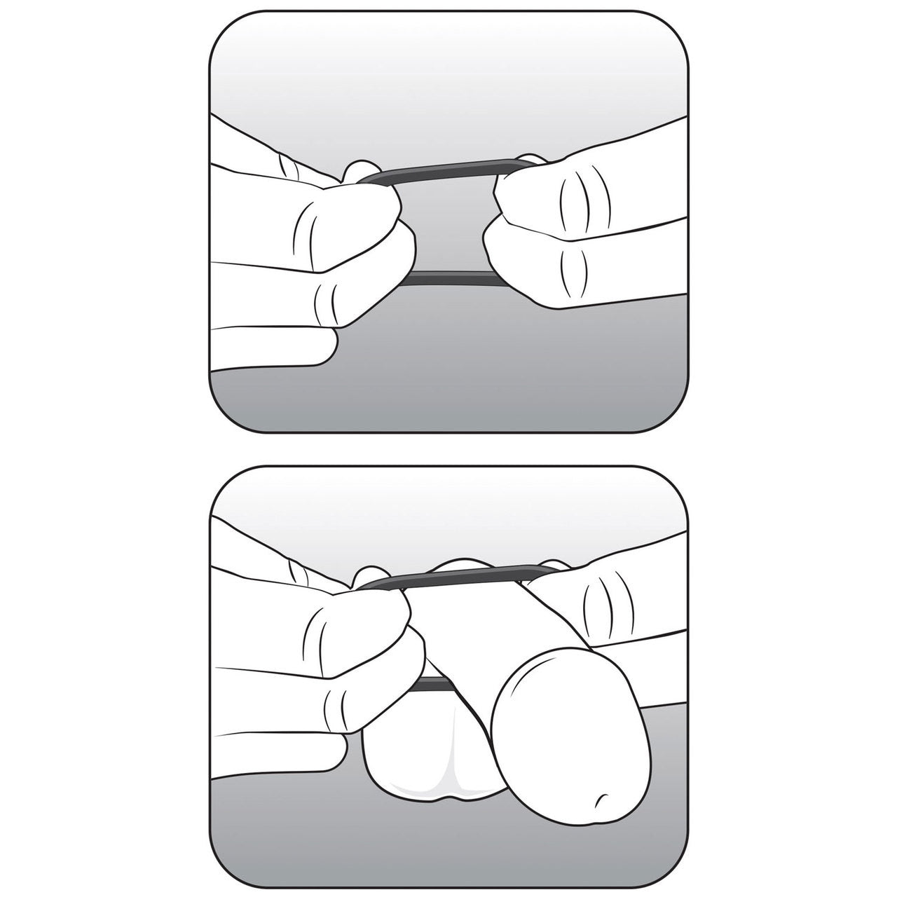 Performance VS4 Pure Premium Silicone Cock Rings By Blush Novelties - Glow-In-The-Dark White