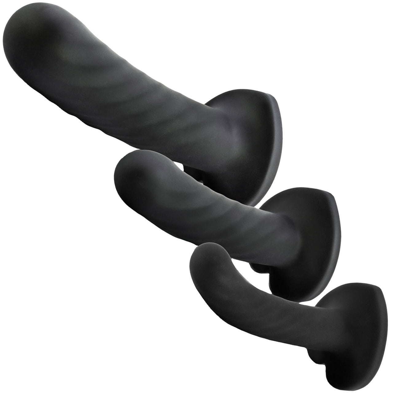 Temptasia Twist Kit - Set of Three Dildos - Black