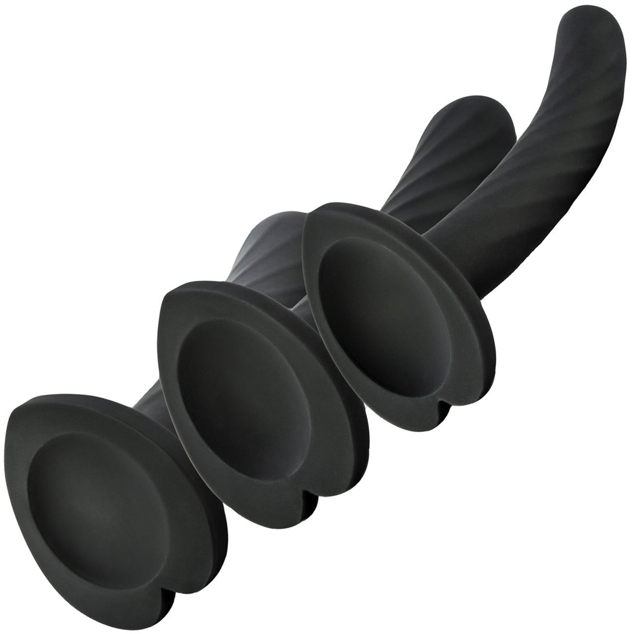 Temptasia Twist Kit - Set of Three Dildos - Black