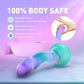 Avant Aurora Blue & Purple Silicone G-Spot Dildo With Suction Cup Base By Blush