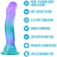 Avant Aurora Blue & Purple Silicone G-Spot Dildo With Suction Cup Base By Blush