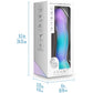 Avant Aurora Blue & Purple Silicone G-Spot Dildo With Suction Cup Base By Blush