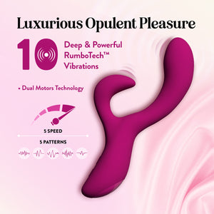 Quinn Rechargeable Silicone Warming Rabbit Vibrator By Blush