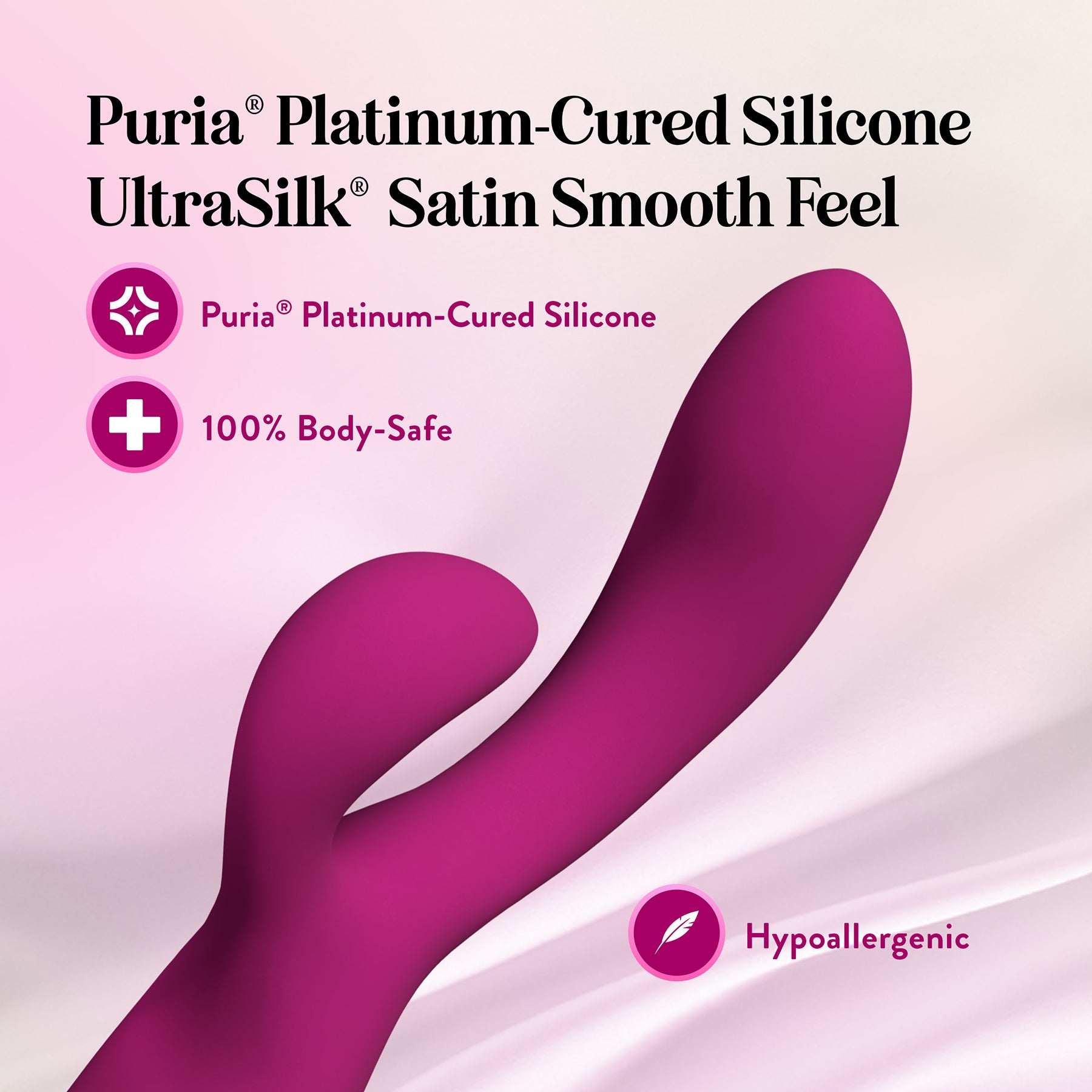 Quinn Rechargeable Silicone Warming Rabbit Vibrator By Blush