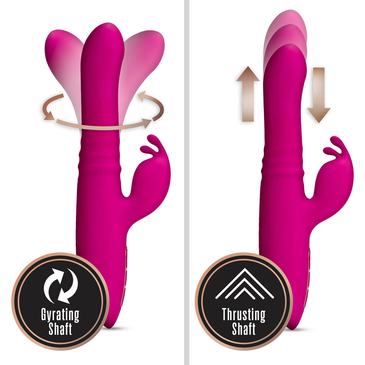 Lush Kira Rechargeable Silicone Dual Stimulation Rabbit Vibrator By Blush - Velvet Pink