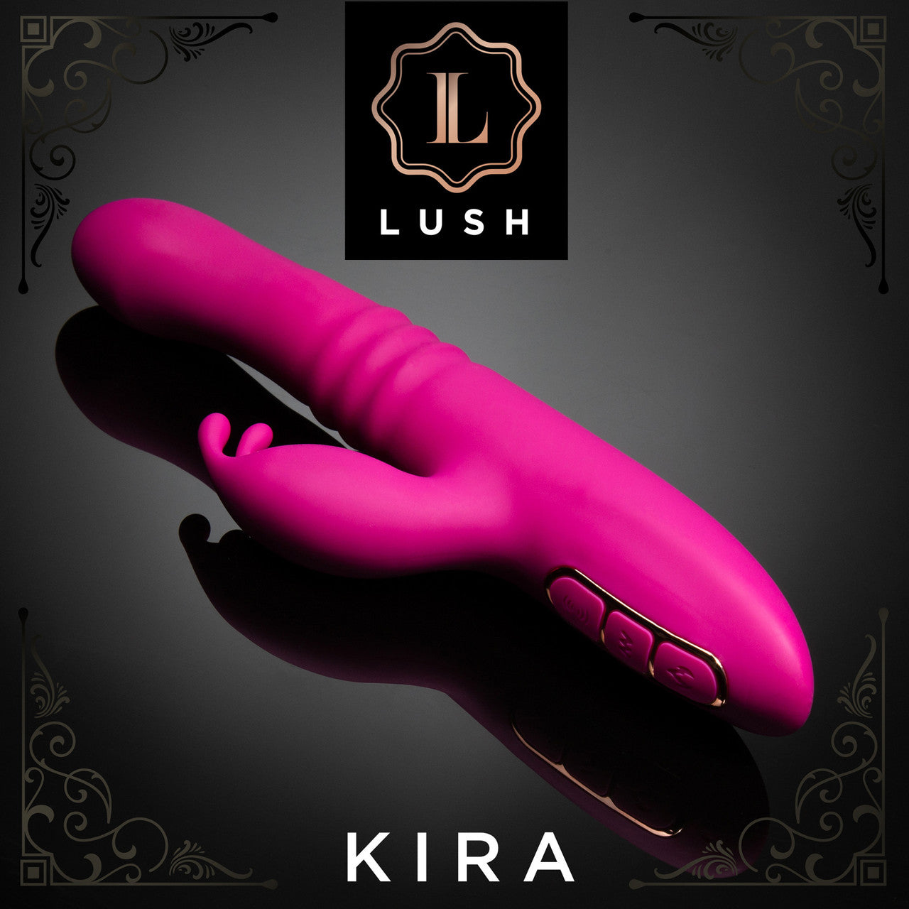 Lush Kira Rechargeable Silicone Dual Stimulation Rabbit Vibrator By Blush - Velvet Pink