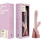 Fraya Rechargeable Silicone Thrusting Dual Stimulation Vibrator By Blush - Pink