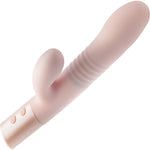 Fraya Rechargeable Silicone Thrusting Dual Stimulation Vibrator By Blush - Pink