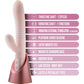 Fraya Rechargeable Silicone Thrusting Dual Stimulation Vibrator By Blush - Pink