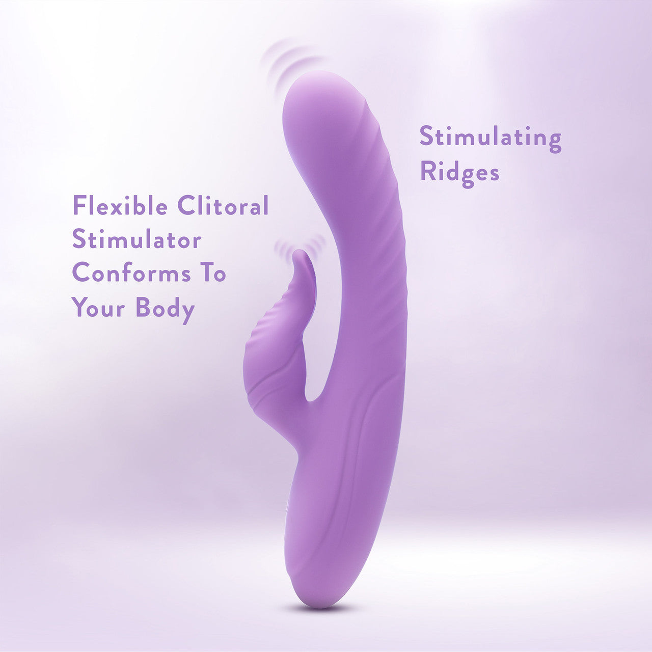 Evelyn Rechargeable Waterproof Silicone Dual Stimulation Vibrator By Blush - Purple