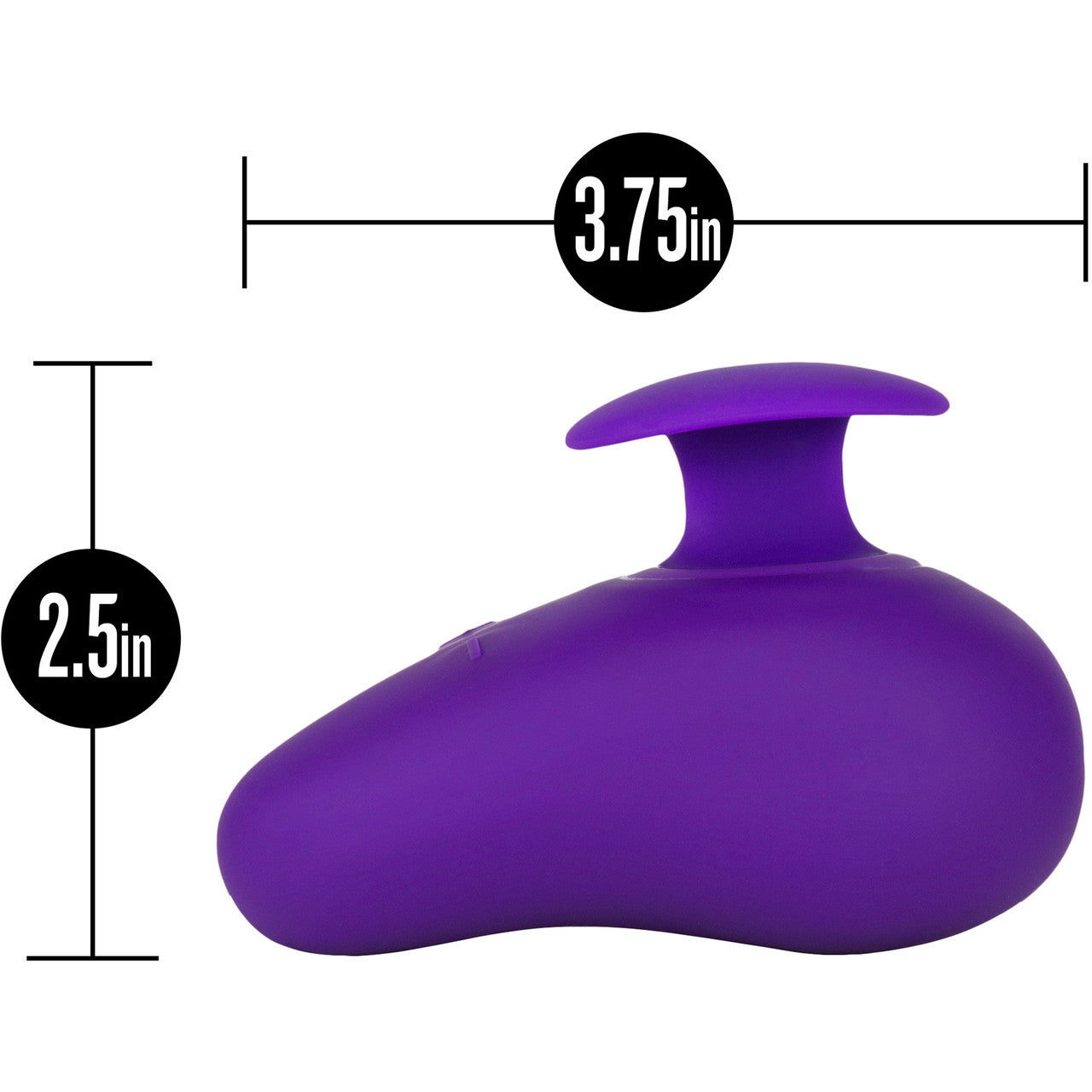 Wellness Palm Sense Rechargeable Silicone Massager By Blush - Purple