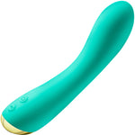 Aria Luscious AF 10-Function Rechargeable Silicone G-Spot Vibrator By Blush - Teal