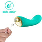 Aria Luscious AF 10-Function Rechargeable Silicone G-Spot Vibrator By Blush - Teal