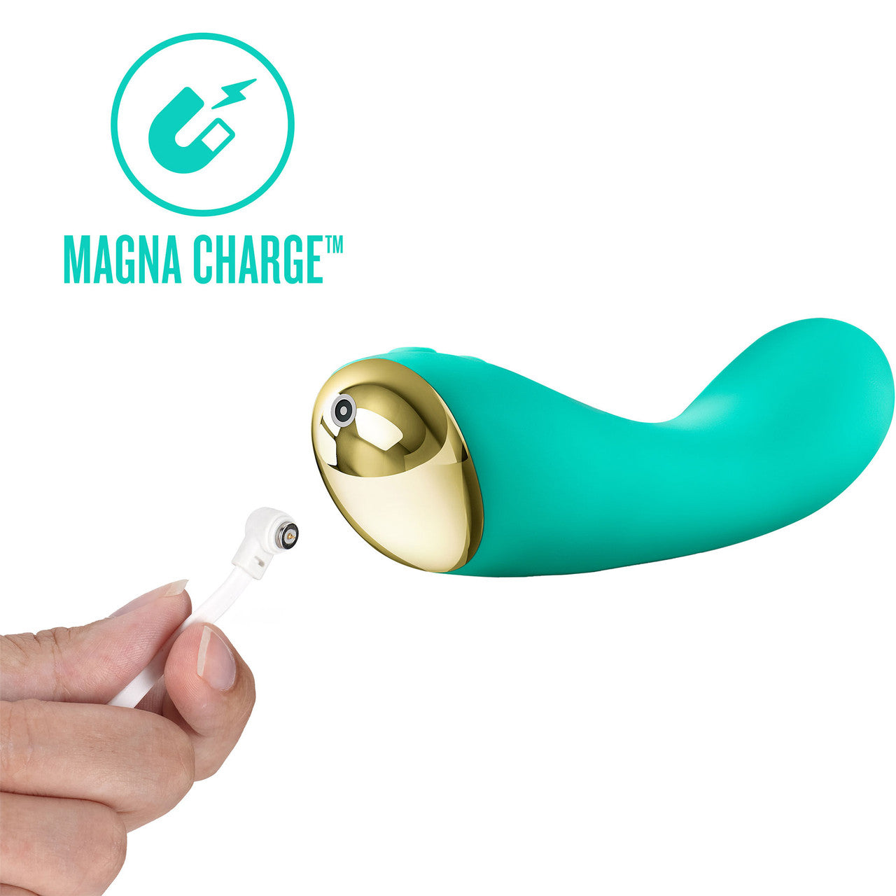 Aria Luscious AF 10-Function Rechargeable Silicone G-Spot Vibrator By Blush - Teal