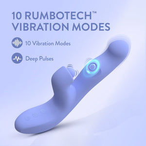 Simone Rechargeable Silicone Warming Tapping Rabbit Vibrator By Blush