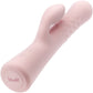 Jaymie Rechargeable Waterproof Silicone Rabbit Vibrator With Pulsating Shaft By Blush - Pink