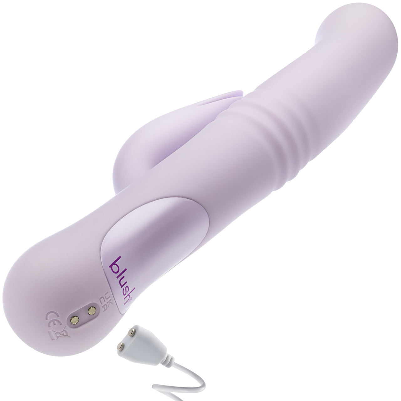 Rylee Rechargeable Waterproof Silicone Thrusting Rabbit Vibrator By Blush - Lavender