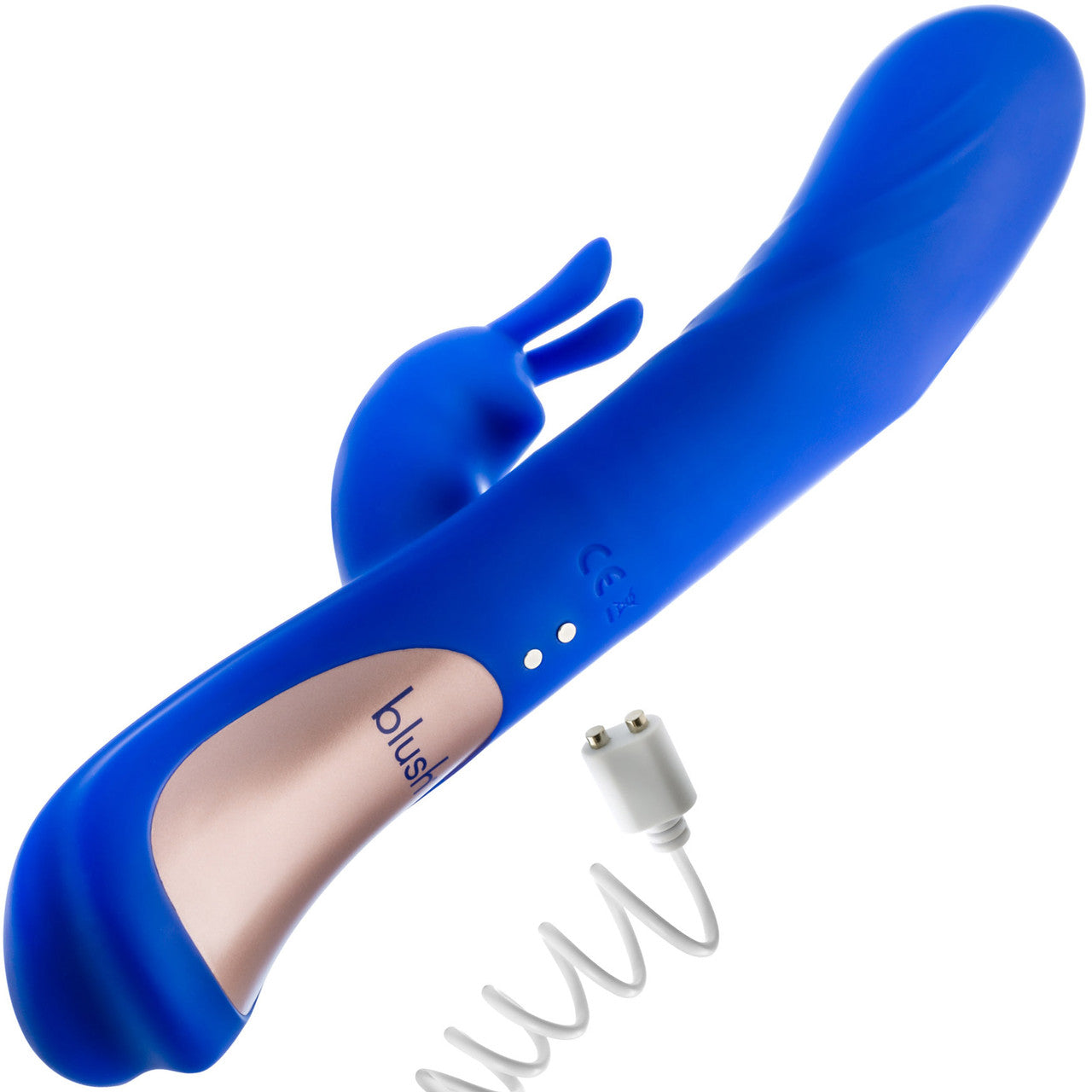 Harper Rechargeable Silicone Rabbit Dual Stimulation Vibrator With G-Spot Motion By Blush - Midnight