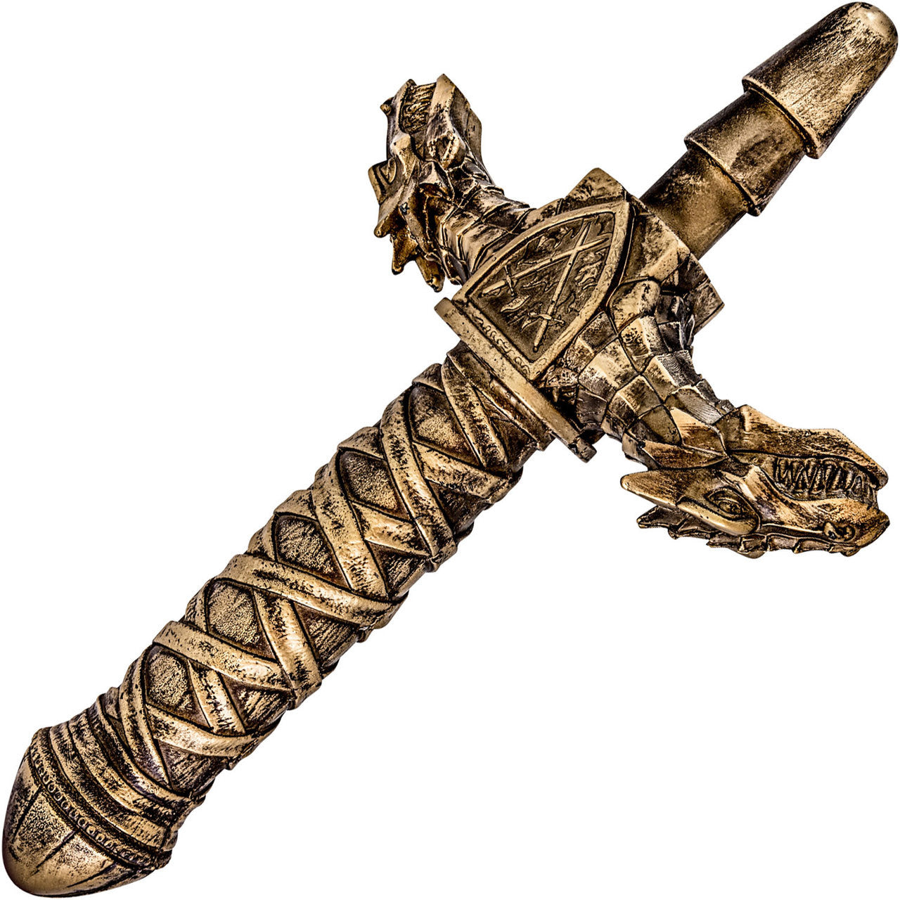 The Realm Drago Lock On Dragon Sword Dildo Handle - Bronze