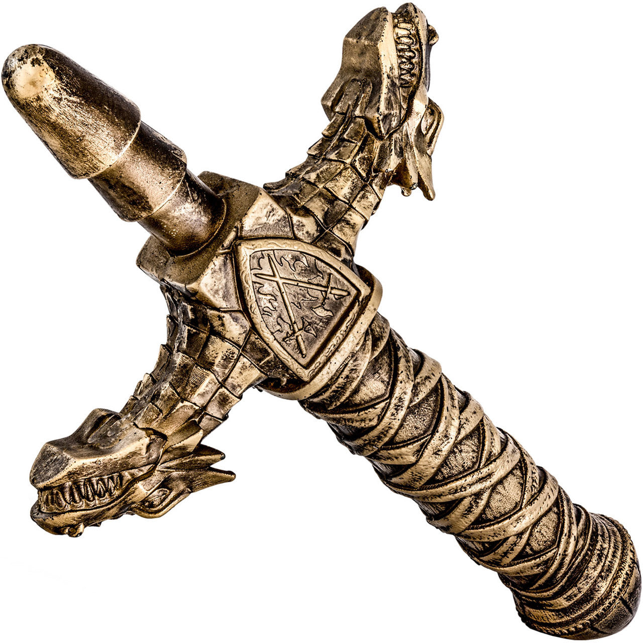 The Realm Drago Lock On Dragon Sword Dildo Handle - Bronze