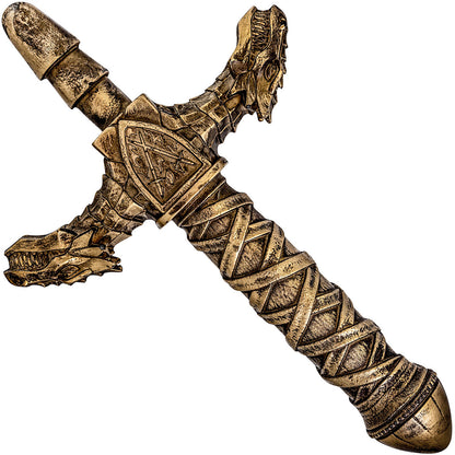 The Realm Drago Lock On Dragon Sword Dildo Handle - Bronze