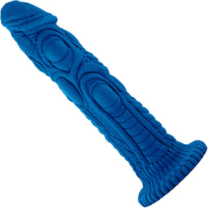 The Realm Draken Silicone Lock On & Harness Compatible Dildo - Blue