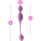 Wellness Raine Rechargeable Waterproof Silicone Vibrating Kegel Ball With Remote By Blush