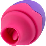 Aria Flutter Tongue Vibrating Silicone Clitoral Simulator by Blush - Purple