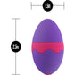 Aria Flutter Tongue Vibrating Silicone Clitoral Simulator by Blush - Purple