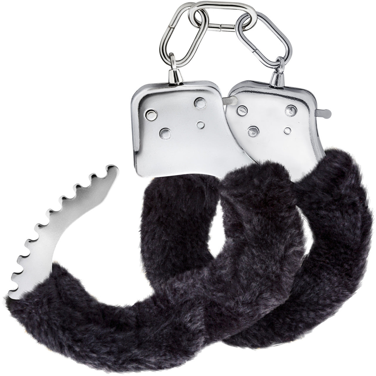 Temptasia Beginner Cuffs By Blush - Black Faux Fur