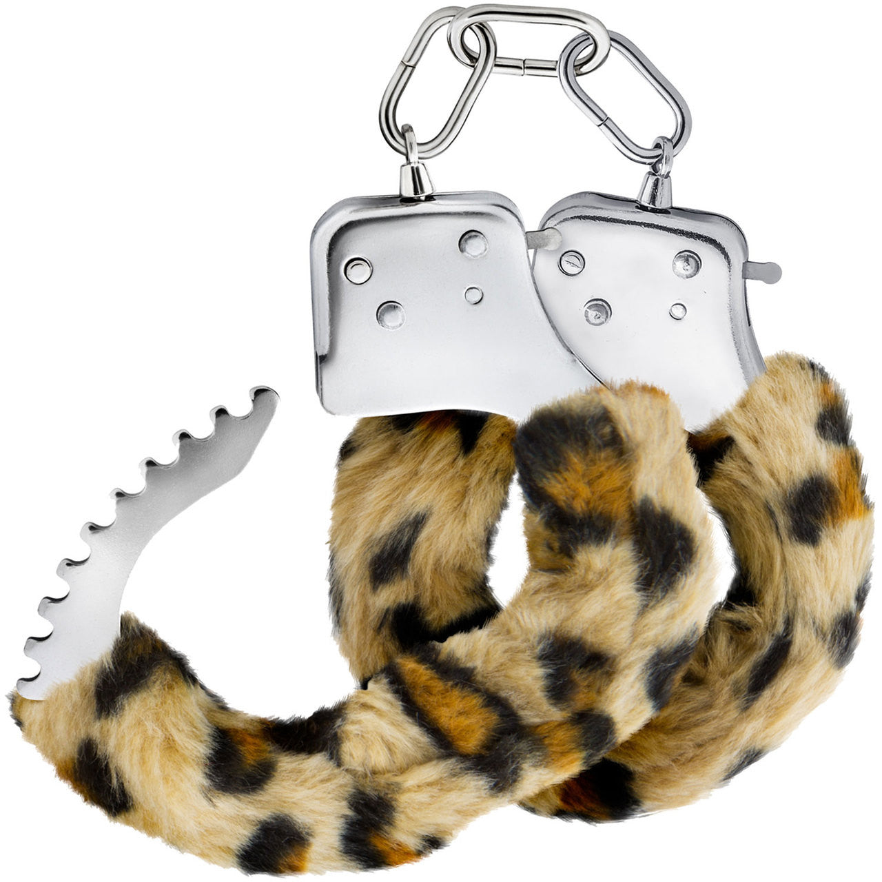 Temptasia Cuffs By Blush Novelties - Leopard Furry Handcuffs