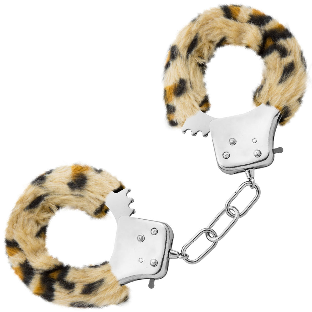 Temptasia Cuffs By Blush Novelties - Leopard Furry Handcuffs