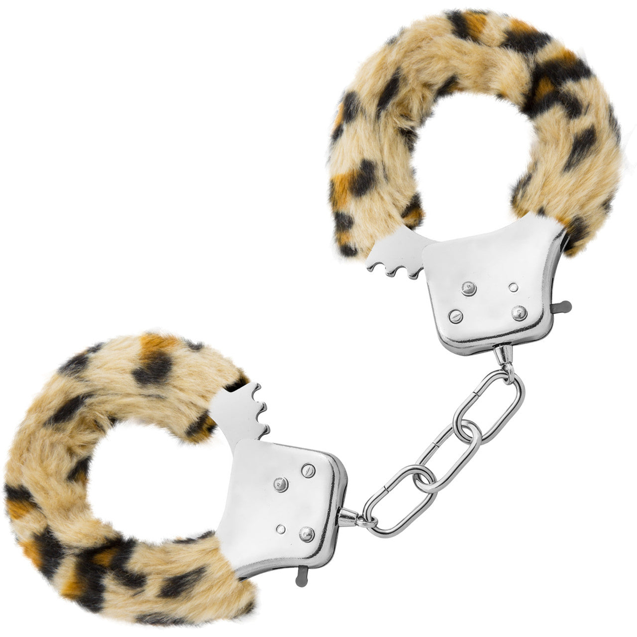 Temptasia Beginner Cuffs By Blush - Leopard Faux Fur